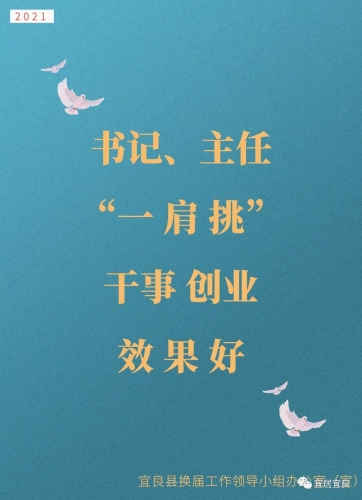 宜良县村（社区）“两委”换届“一肩挑”宣传标语 (2)