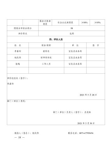 宜水〔2021〕4号宜良县水务局部门整体支出绩效自评报告_页面_18