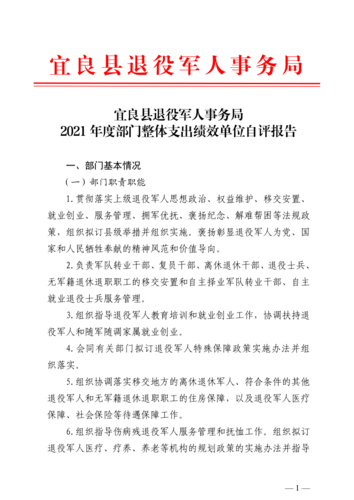 2021年部门整体绩效支出评价自评报告jpg_1