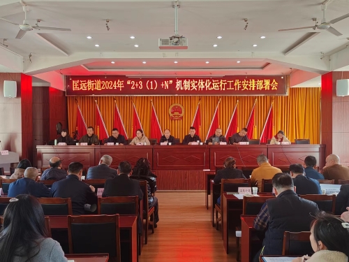 匡远街道2+3+N实体化运行工作部署会