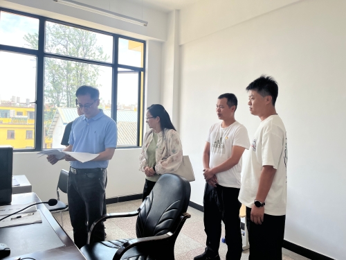 市广电局二级调研员到滇米火车站社区调研应急广播使用和管理情况“图片三”
