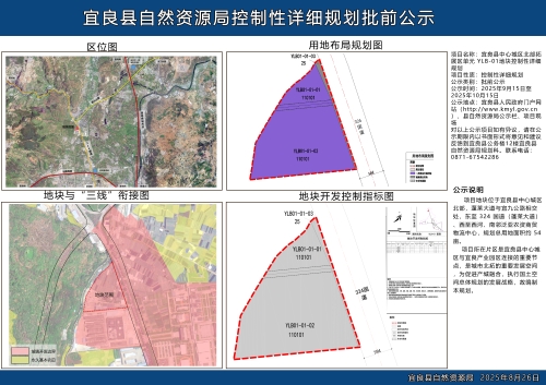 宜良县中心城区北部拓展单元YLB-01地块控制性详细规划